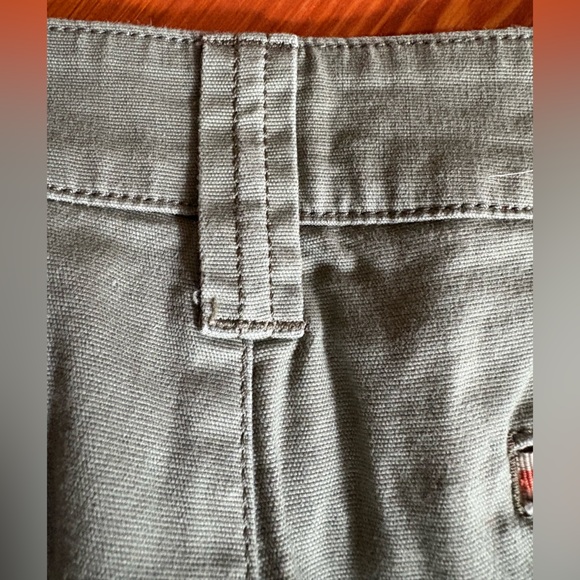 Horny Toad Size 8 Khaki Gray Green Stretch Casual Straight Wide Leg Hiking Pants - Picture 4 of 13